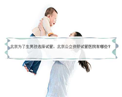 北京为了生男孩选择试管，北京公立供卵试管医院有哪些？