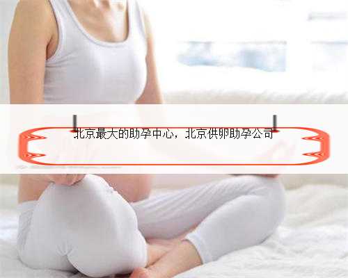 北京最大的助孕中心，北京供卵助孕公司