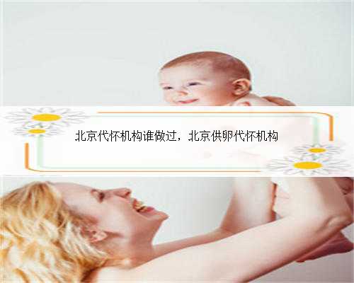 北京代怀机构谁做过，北京供卵代怀机构